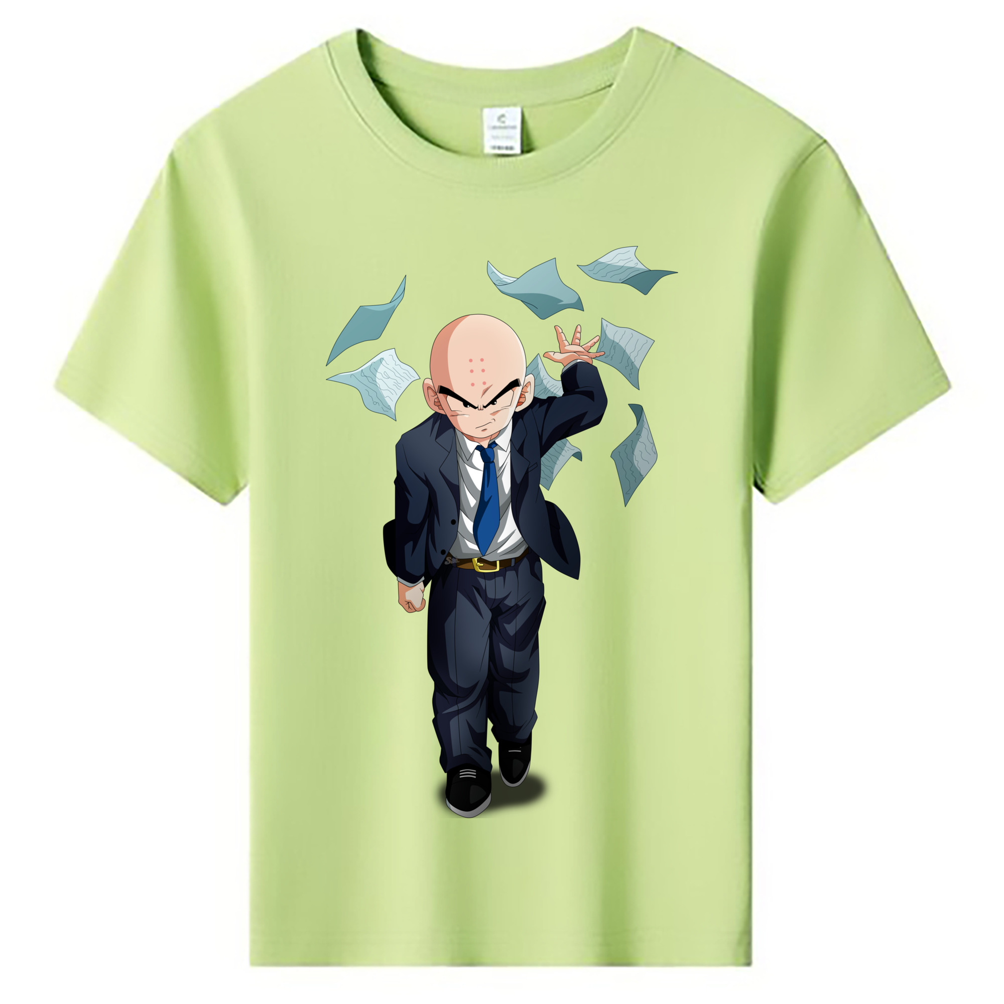 （画像用） ドラゴンボール クリリン DRAGON BALL krillin 綿100％キッズTシャツ（フロントプリント）